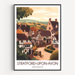 Stratford-Upon-Avon Modern Travel Poster