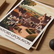 Stratford-Upon-Avon Retro Travel Illustration