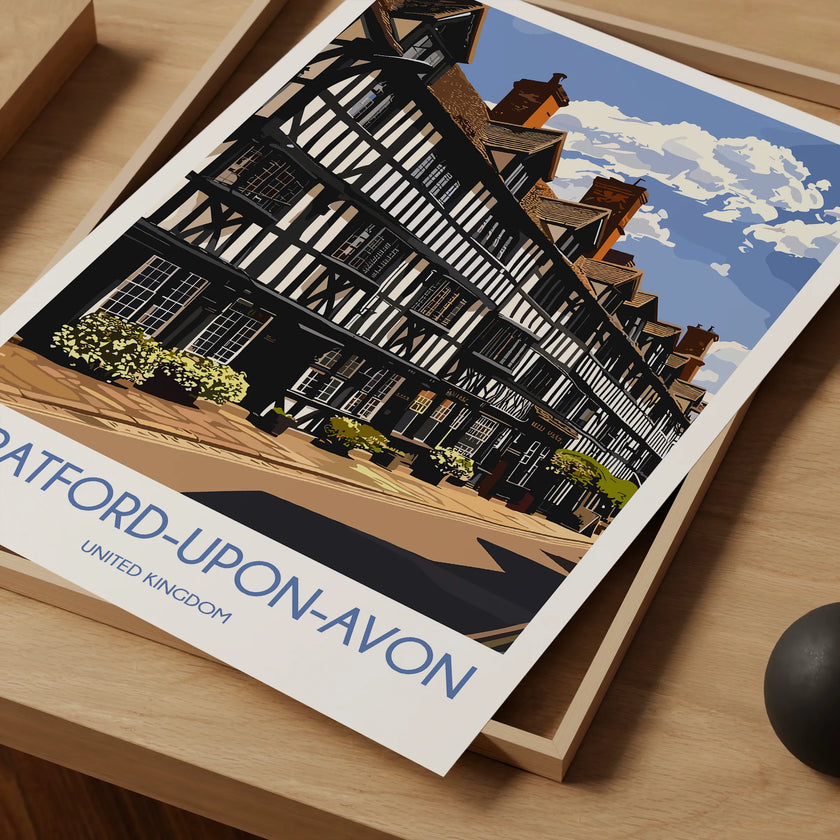 Stratford-Upon-Avon Souvenir Poster Print
