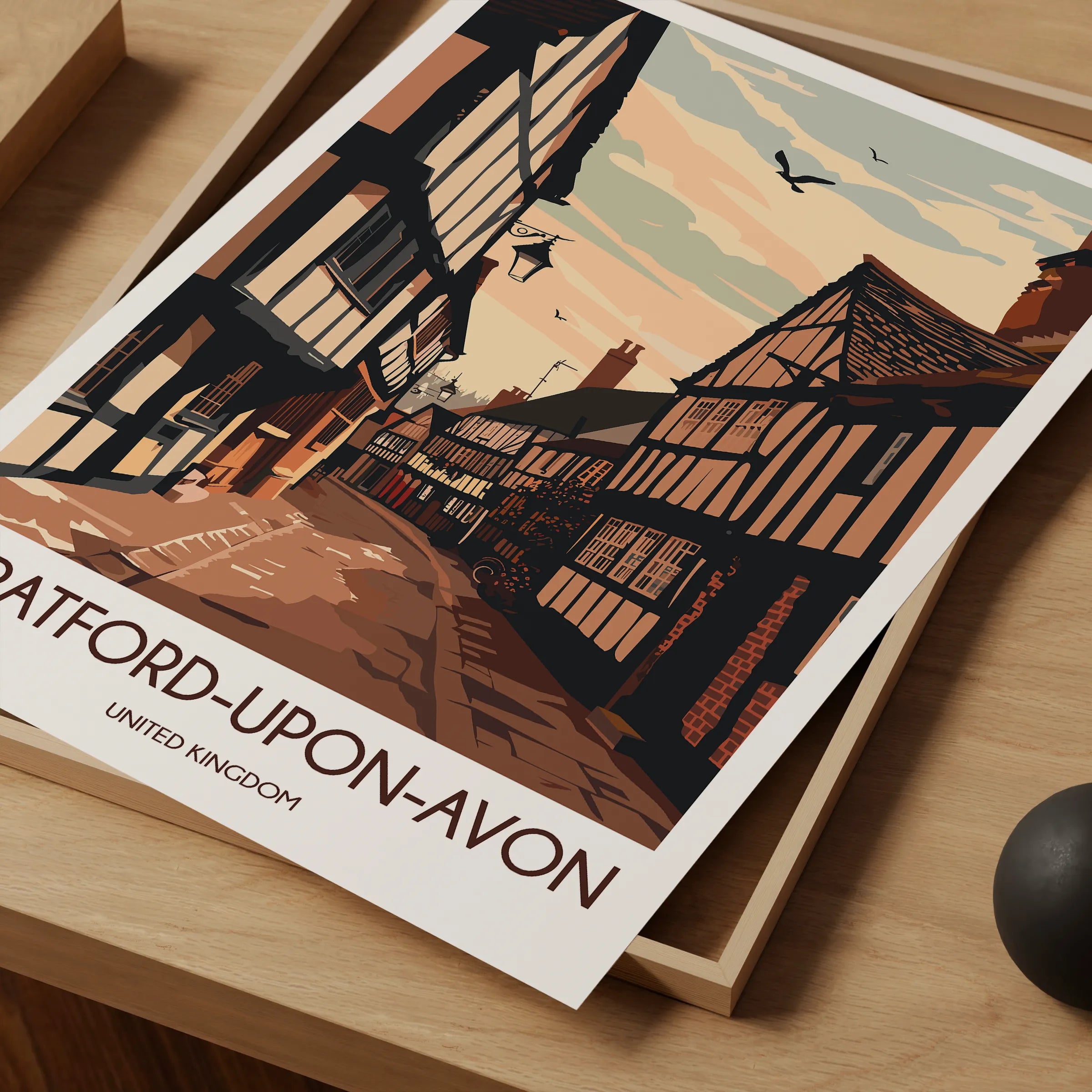 Stratford-Upon-Avon Souvenir Poster Print