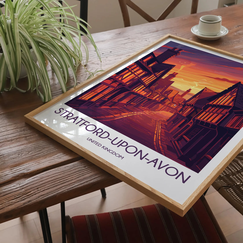 Stratford-Upon-Avon Souvenir Poster Print
