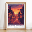 Stratford-Upon-Avon Vintage Style Print