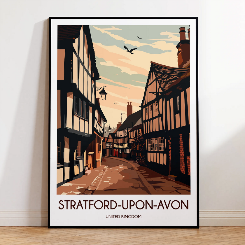 Stratford-Upon-Avon Vintage Style Print