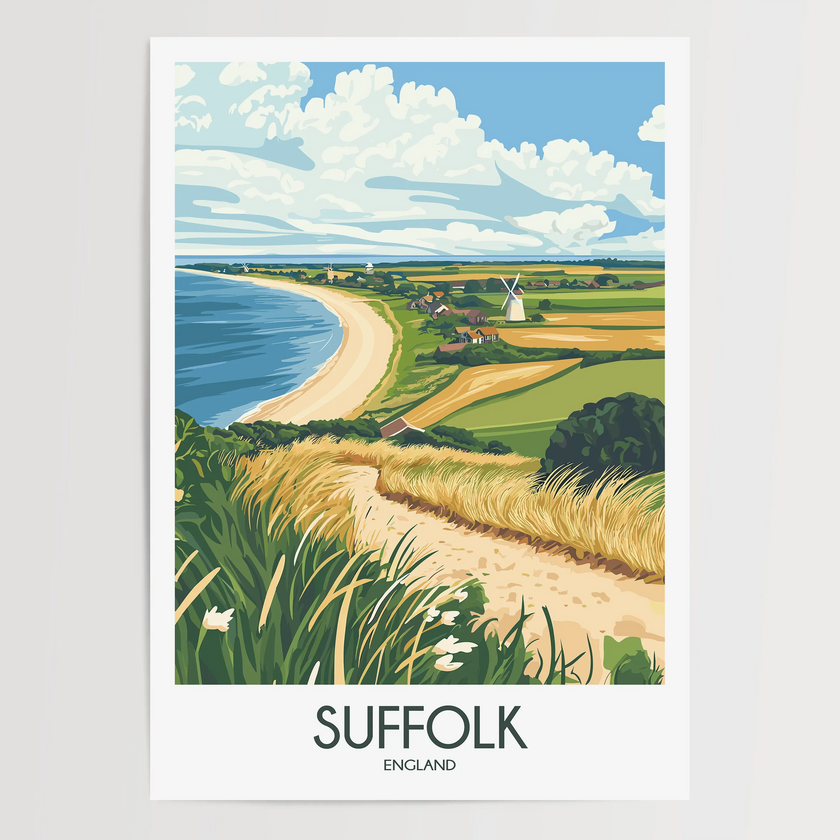 Suffolk Minimalist Wall Art