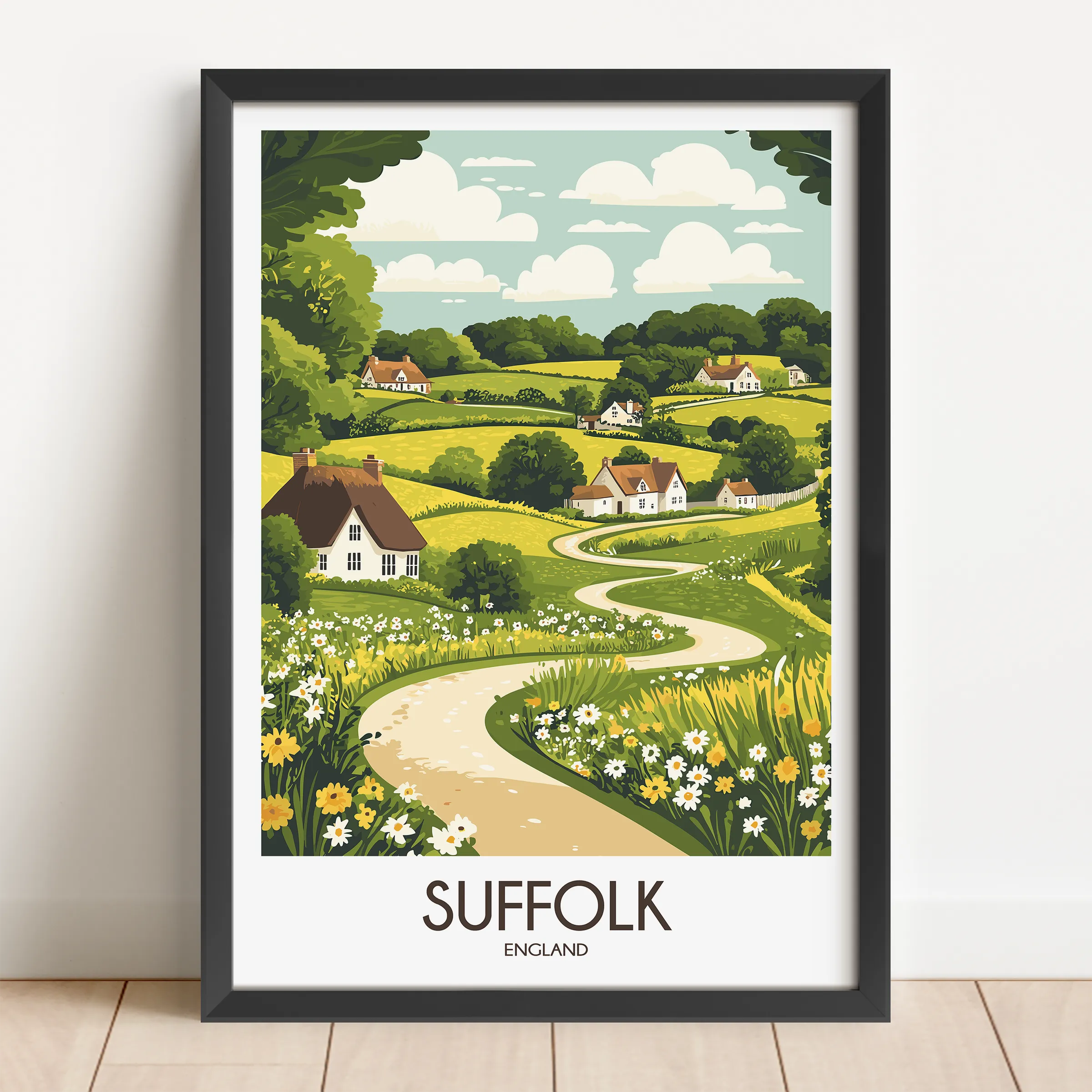 Suffolk Minimalist Wall Art