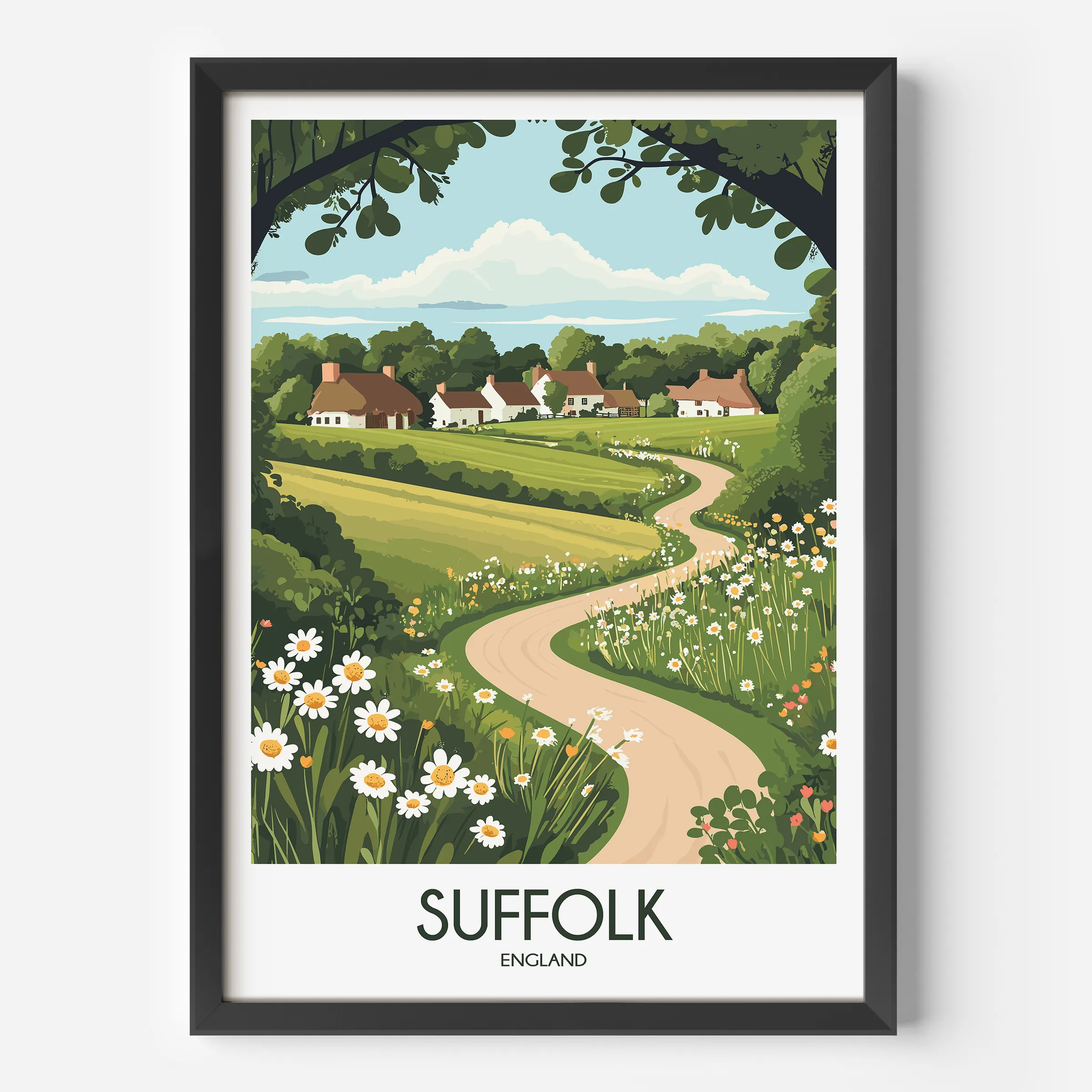 Suffolk Minimalist Wall Art