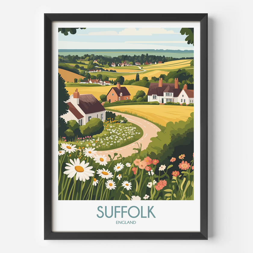 Suffolk Minimalist Wall Art
