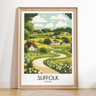 Suffolk Modern Travel Poster