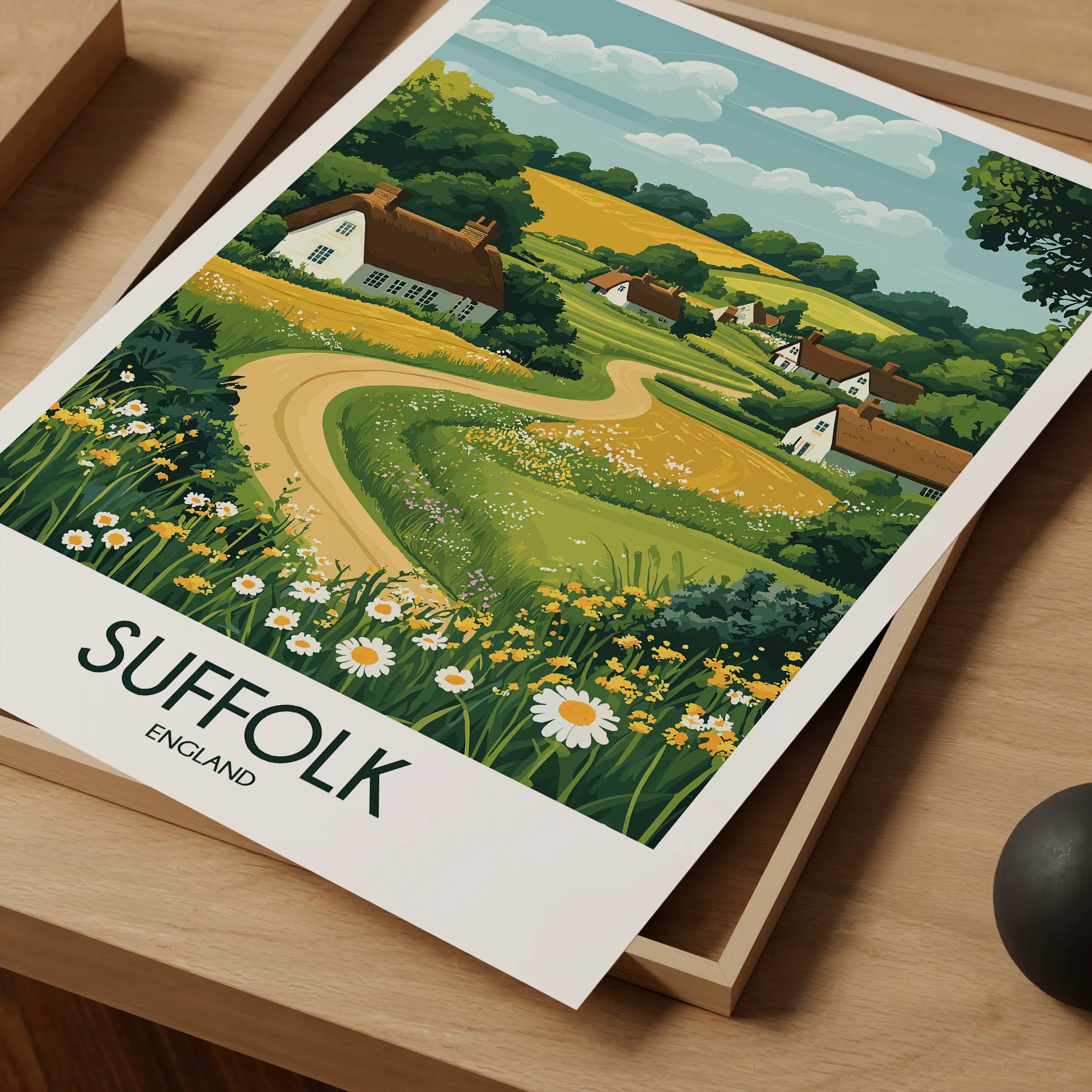 Suffolk Vintage Style Print