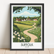 Suffolk Vintage Style Print