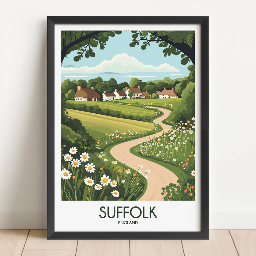 Suffolk Vintage Style Print