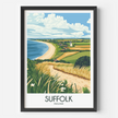 Suffolk Vintage Style Print