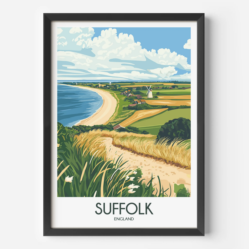 Suffolk Vintage Style Print
