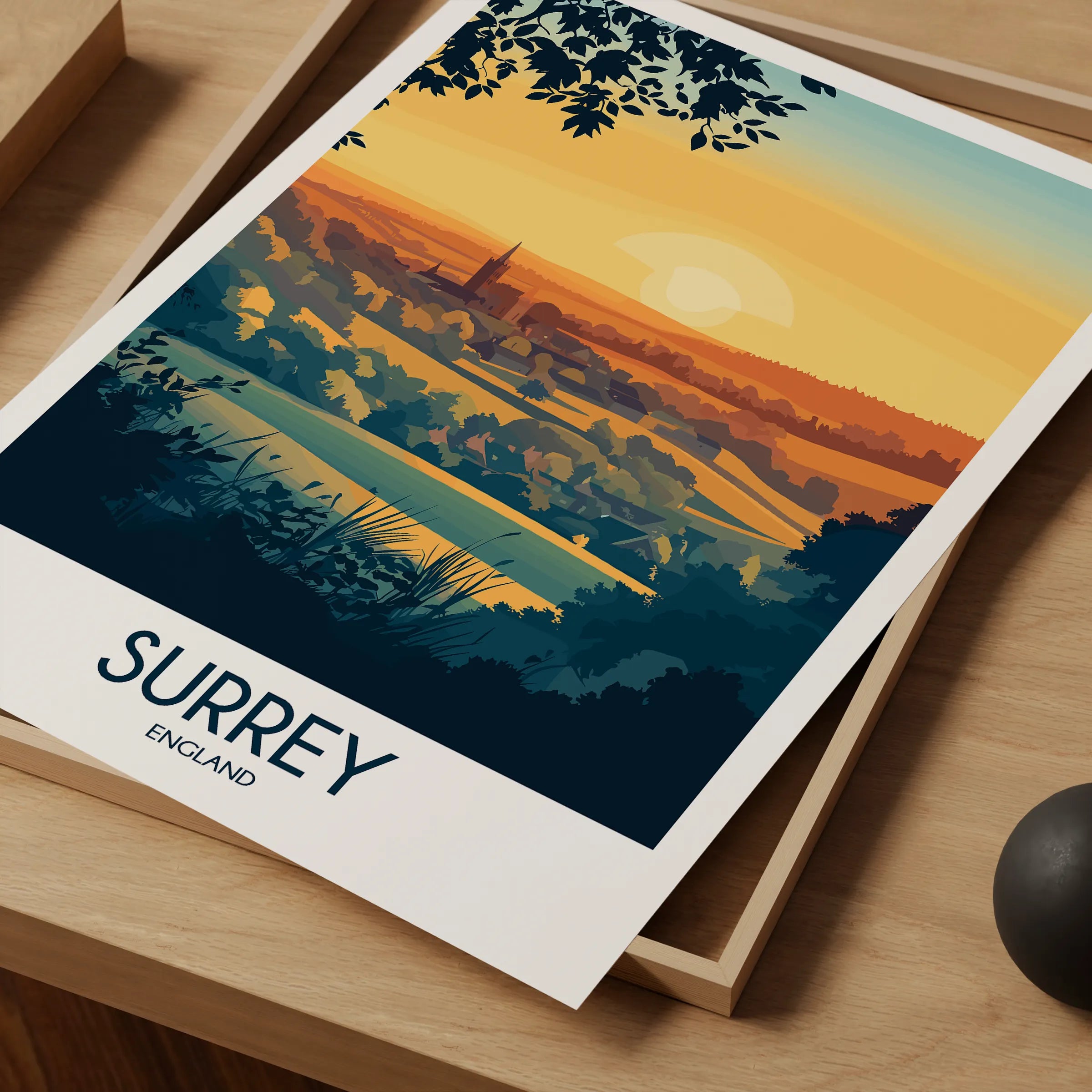 Surrey Souvenir Poster Print