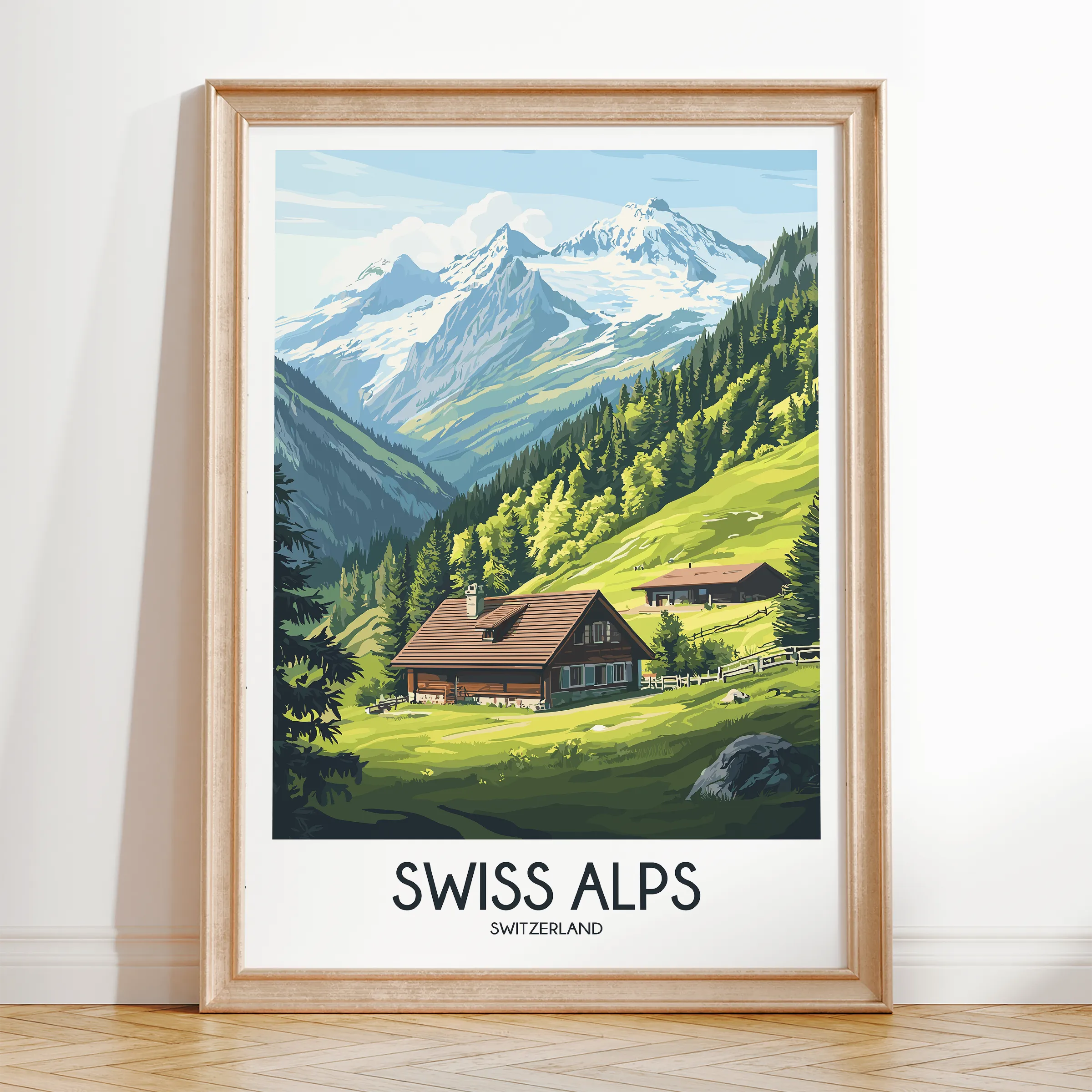 Swiss Alps Travel Memory Gift