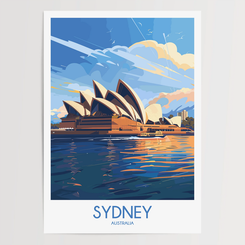 Sydney Vintage Style Print
