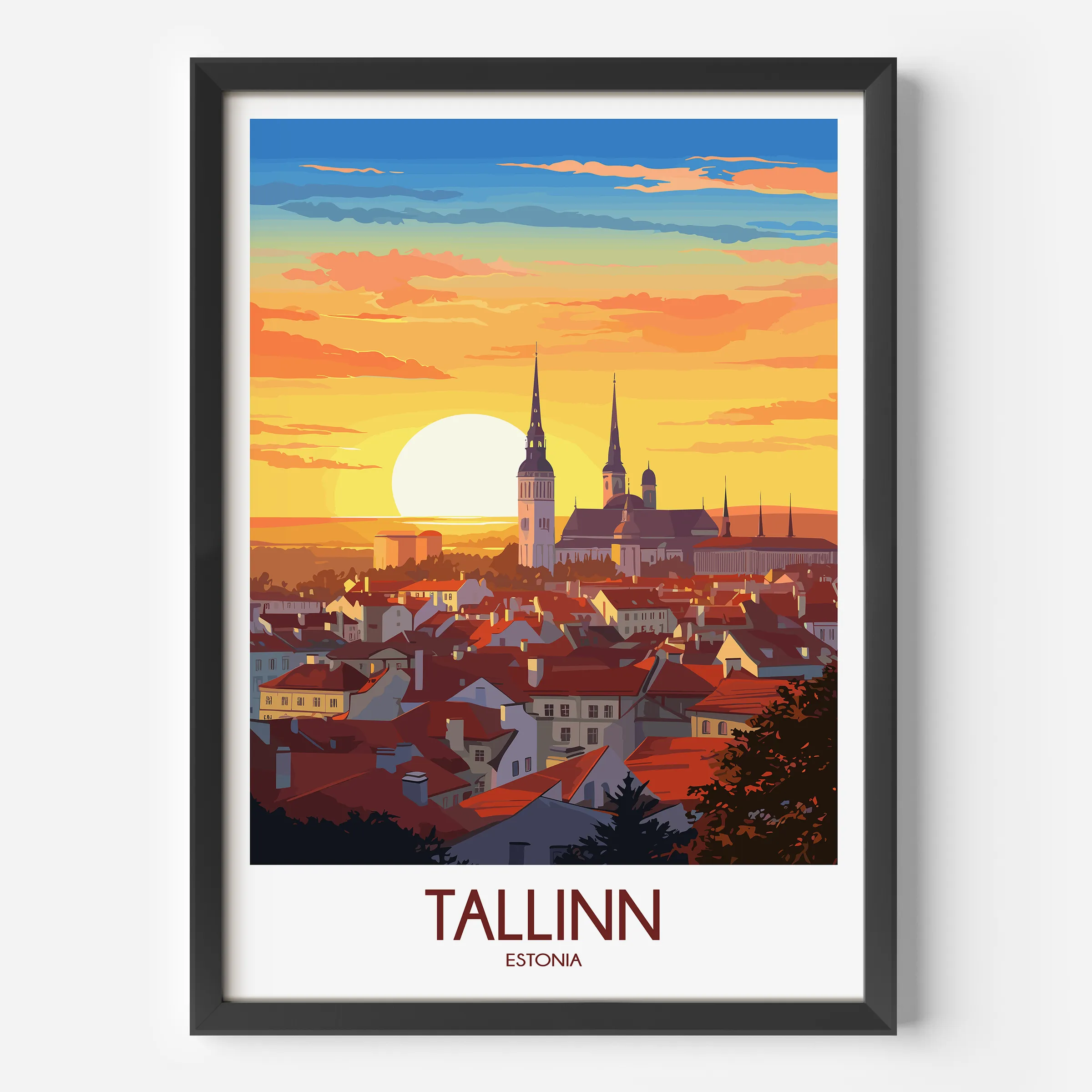 Tallinn Destination Art Gift