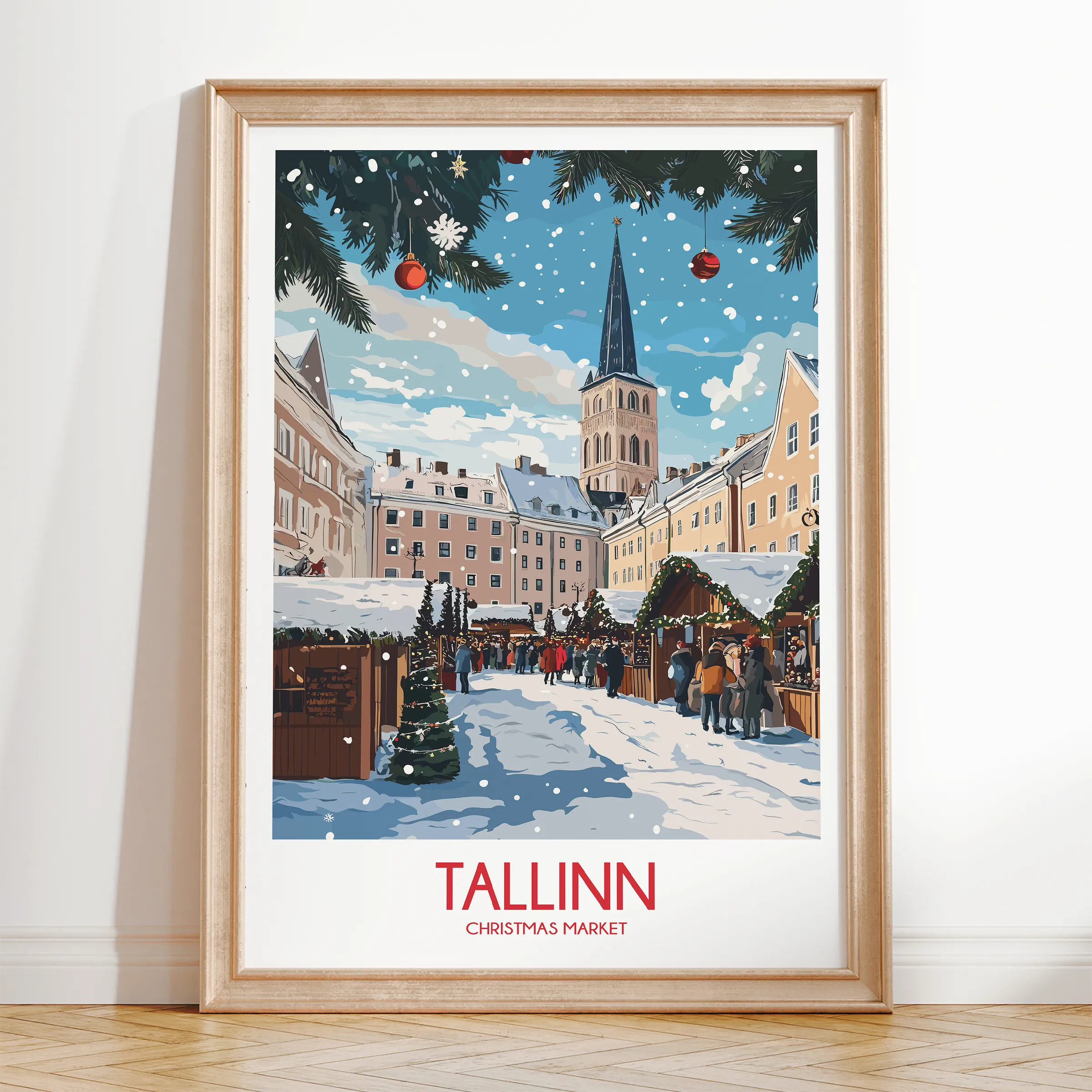 Tallinn Modern Travel Poster