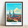 Tallinn Modern Travel Poster