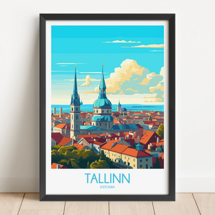 Tallinn Modern Travel Poster