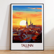 Tallinn Modern Travel Poster