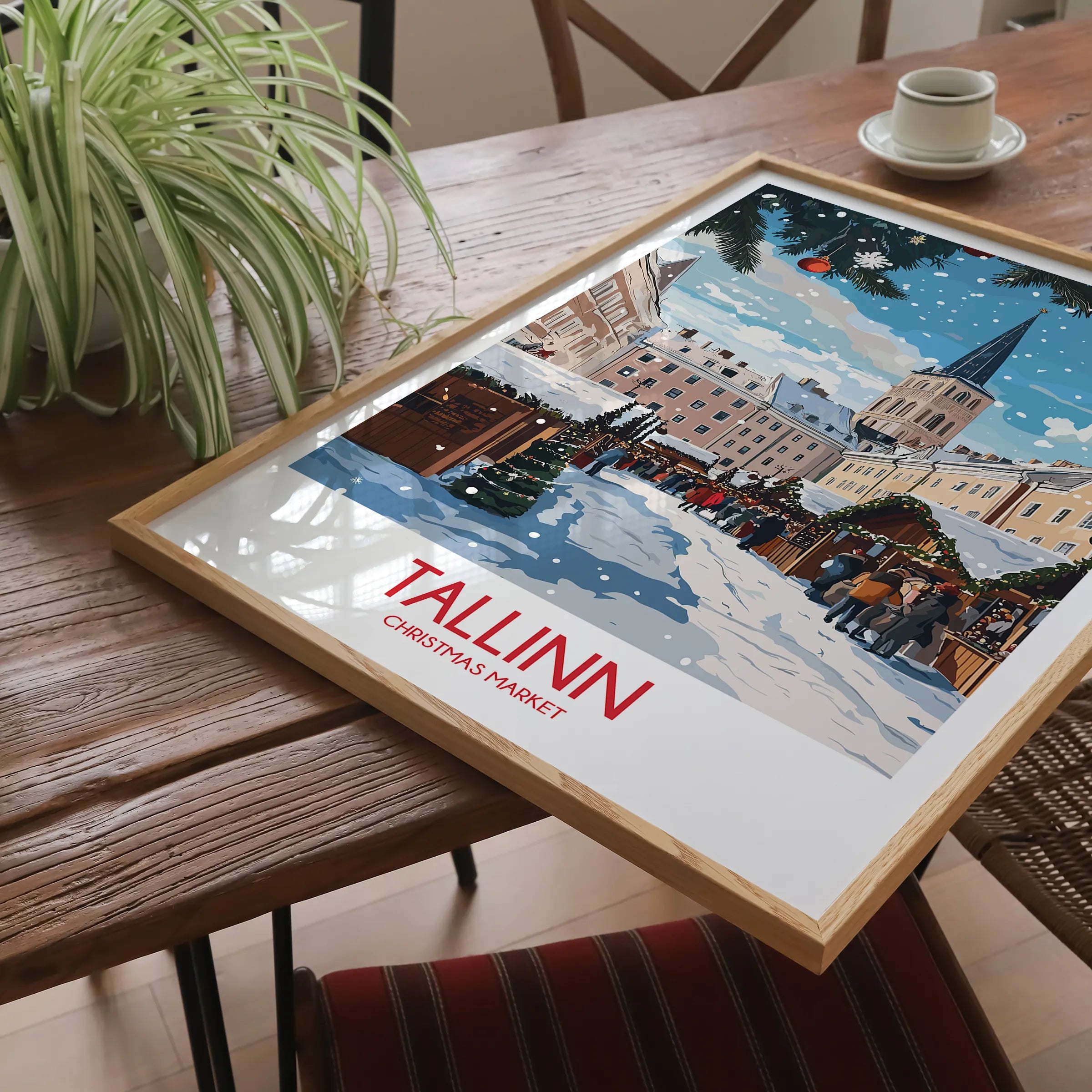 Tallinn Retro Travel Illustration