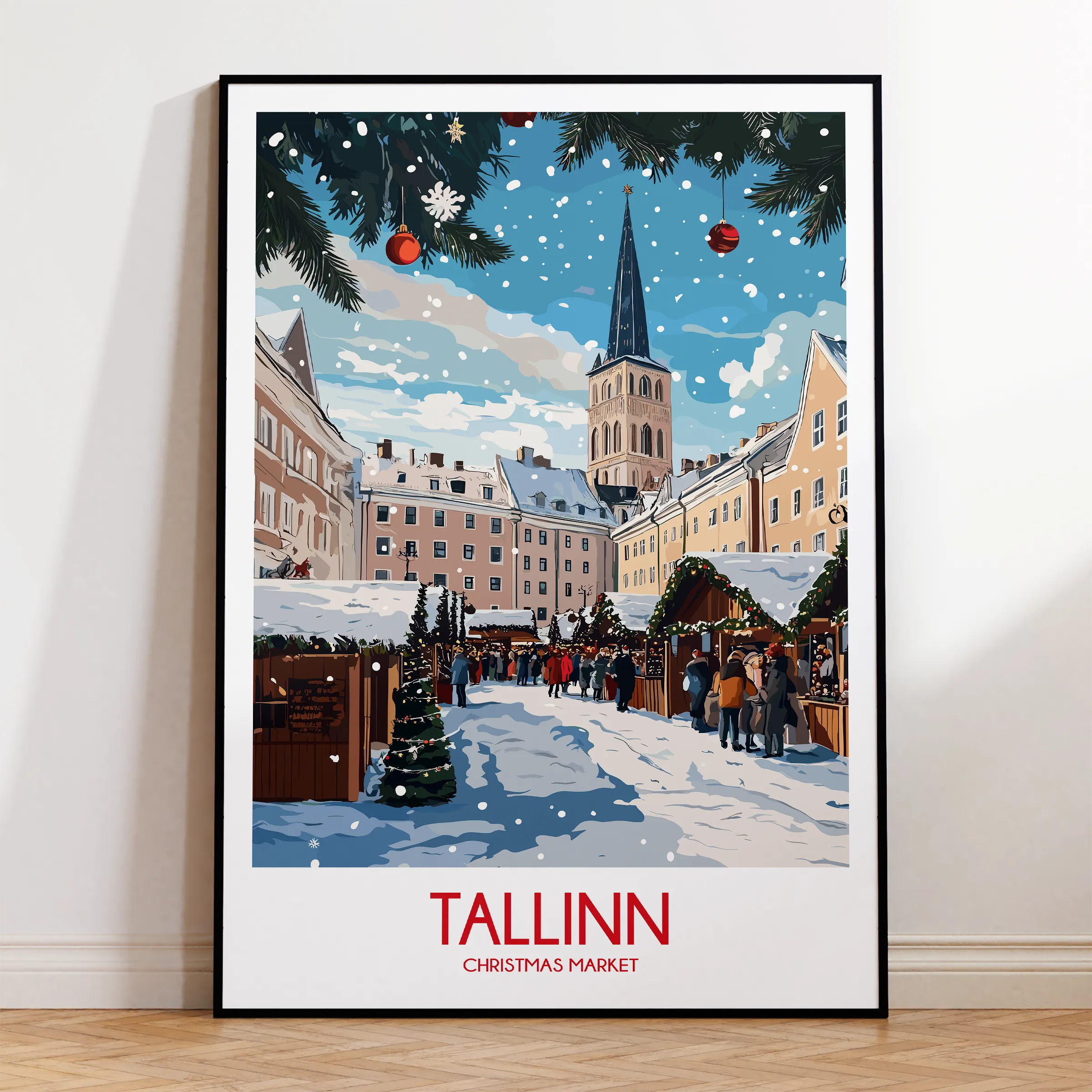 Tallinn Vintage Style Print