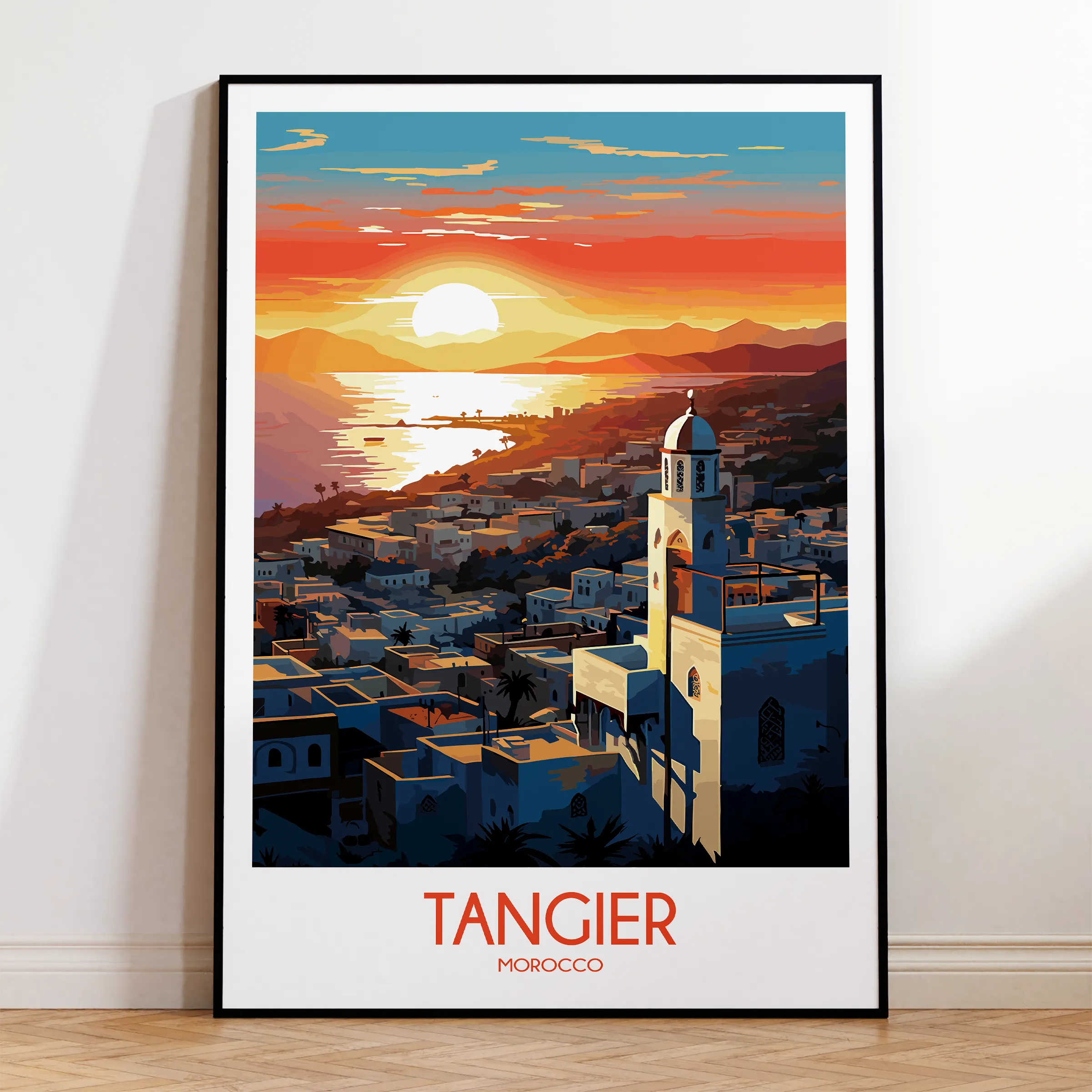 Tangier Retro Travel Illustration