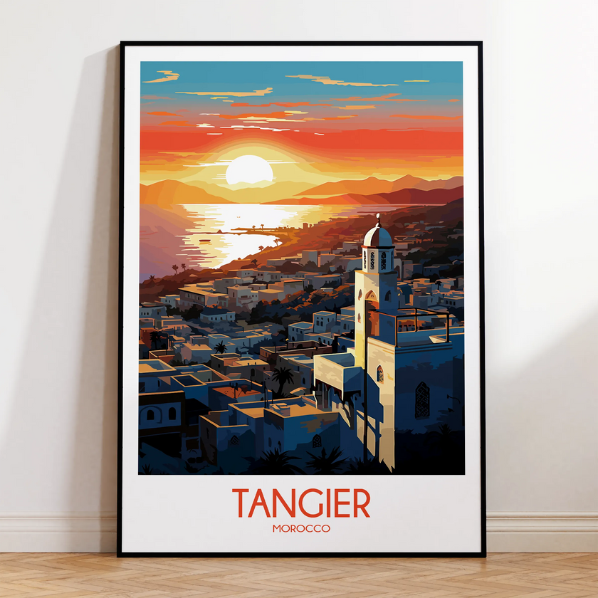 Tangier Retro Travel Illustration
