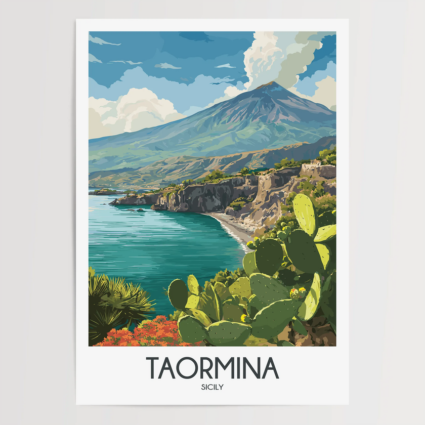 Taormina Souvenir Poster Print