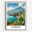 Taormina Vintage Style Print