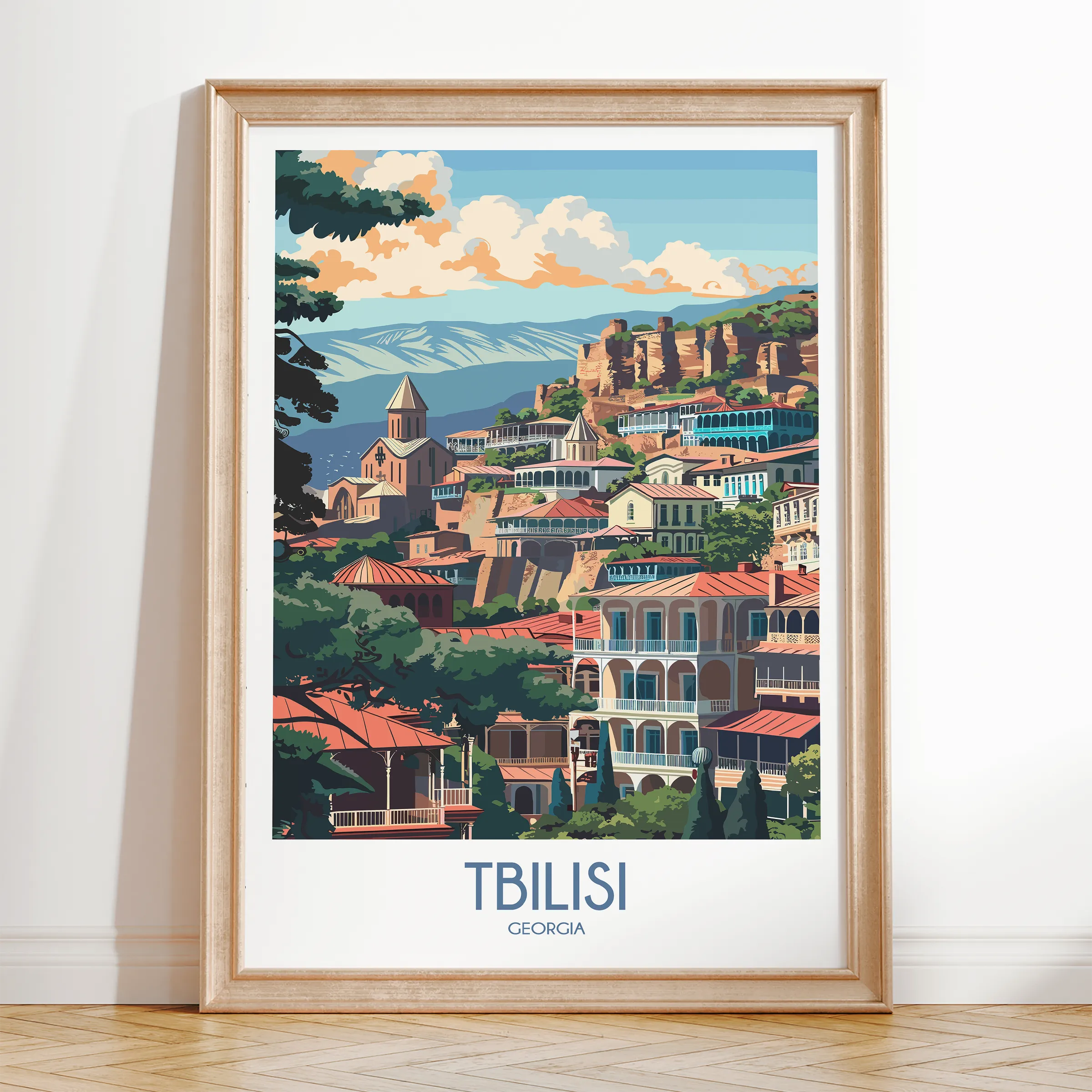 Tbilisi Souvenir Poster Print