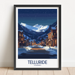 Telluride Modern Travel Poster