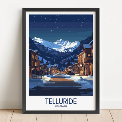 Telluride Modern Travel Poster