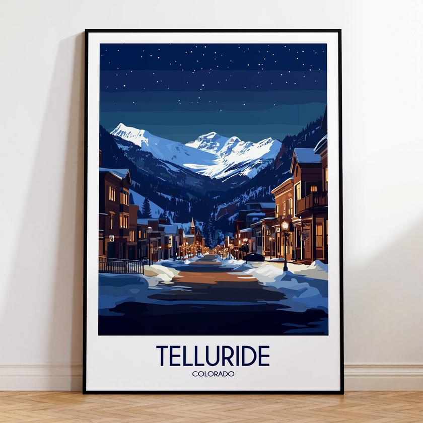Telluride Vintage Style Print