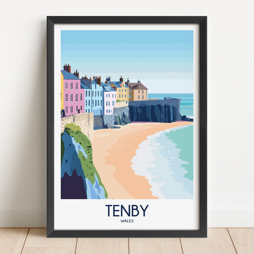 Tenby Destination Art Gift