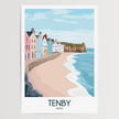 Tenby Modern Travel Poster