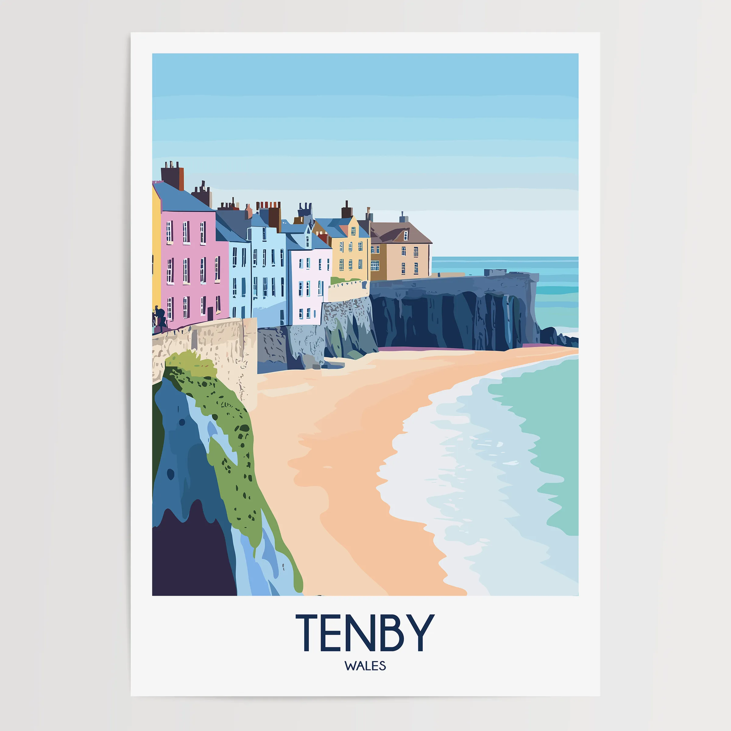 Tenby Scenic Landscape Art