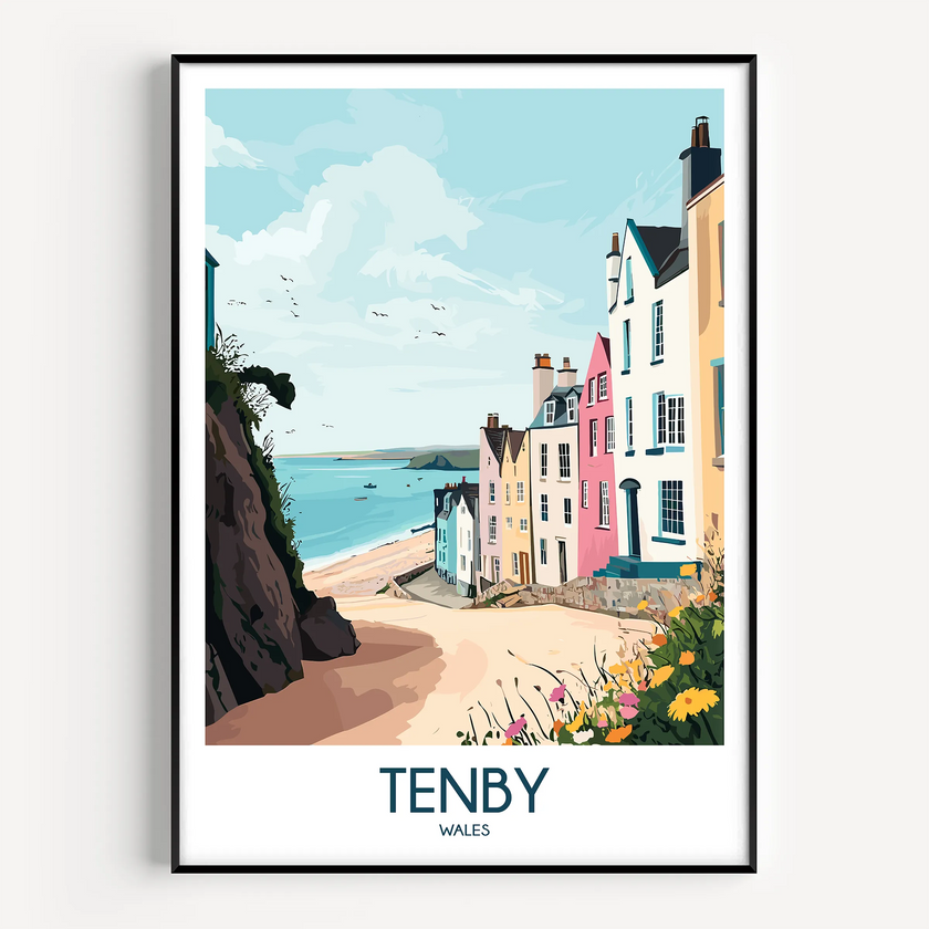 Tenby Scenic Landscape Art