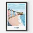 Tenby Souvenir Poster Print