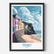 Tenby Souvenir Poster Print