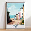 Tenby Souvenir Poster Print