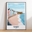 Tenby Vintage Style Print
