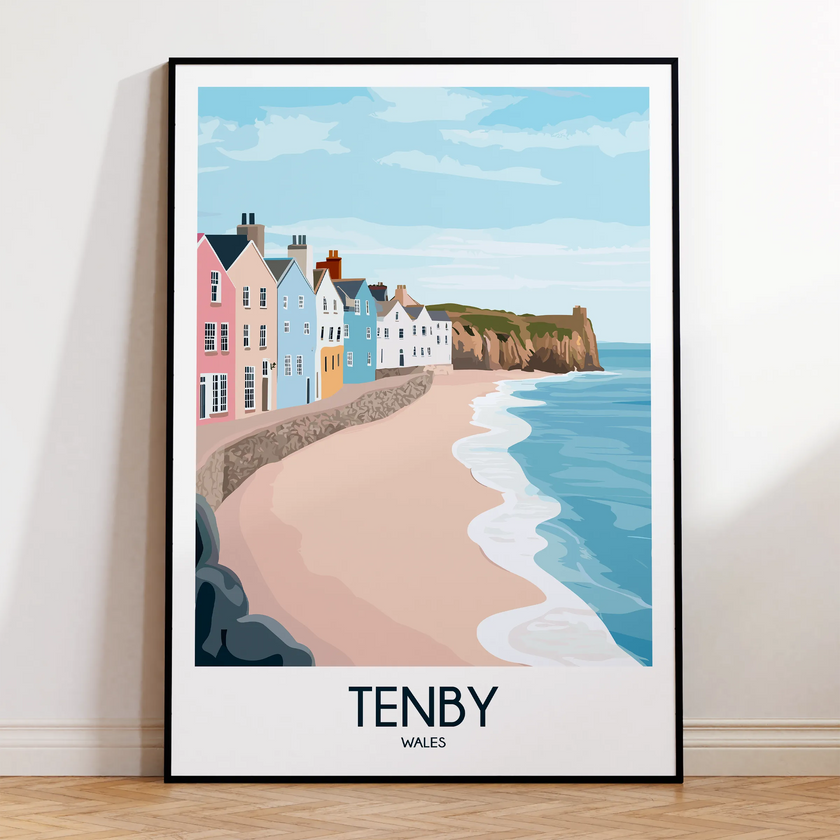 Tenby Vintage Style Print