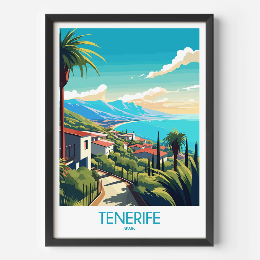 Tenerife Vintage Style Print