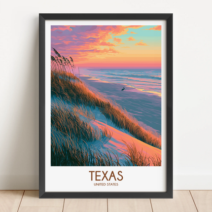 Texas Minimalist Wall Art