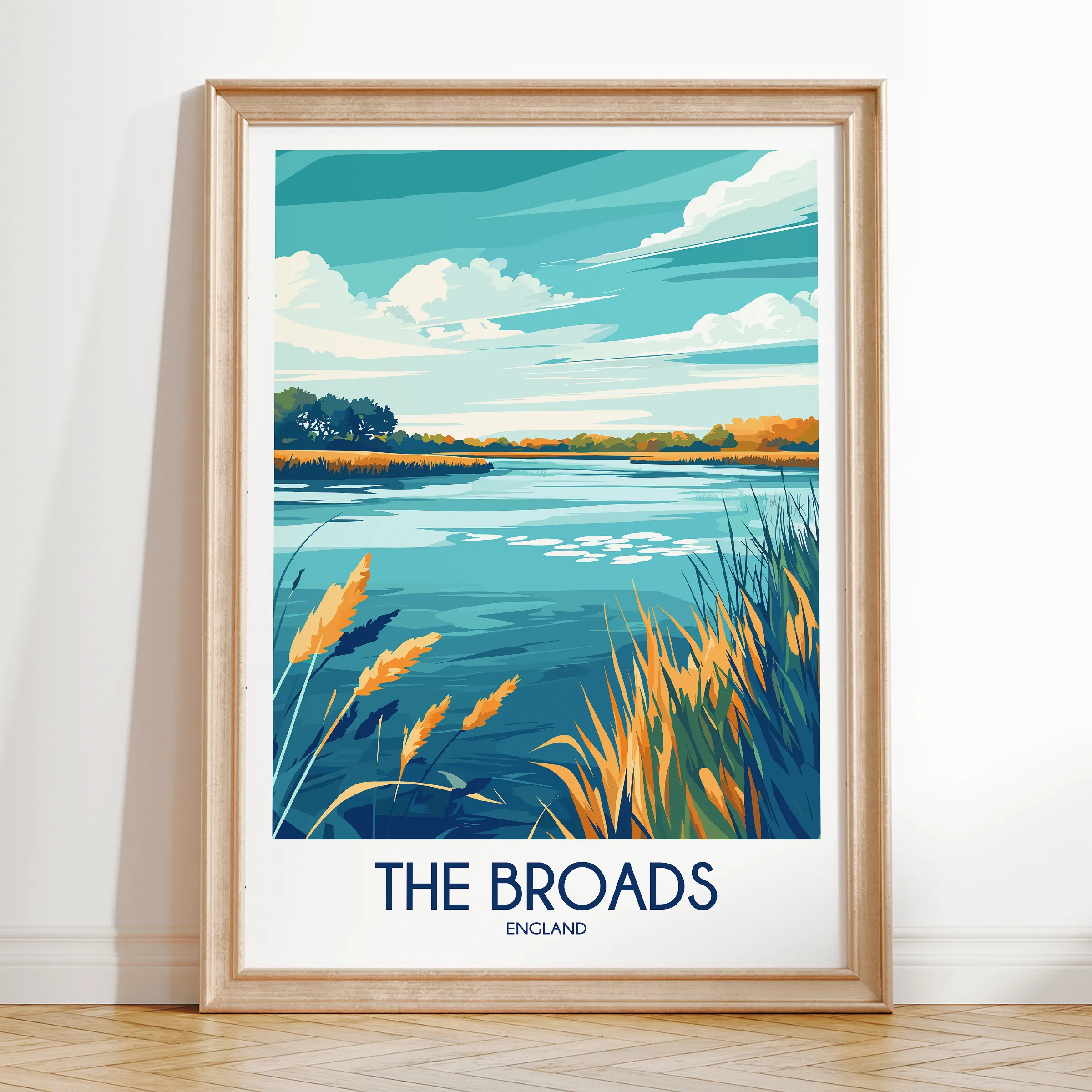 The Broads Souvenir Poster Print