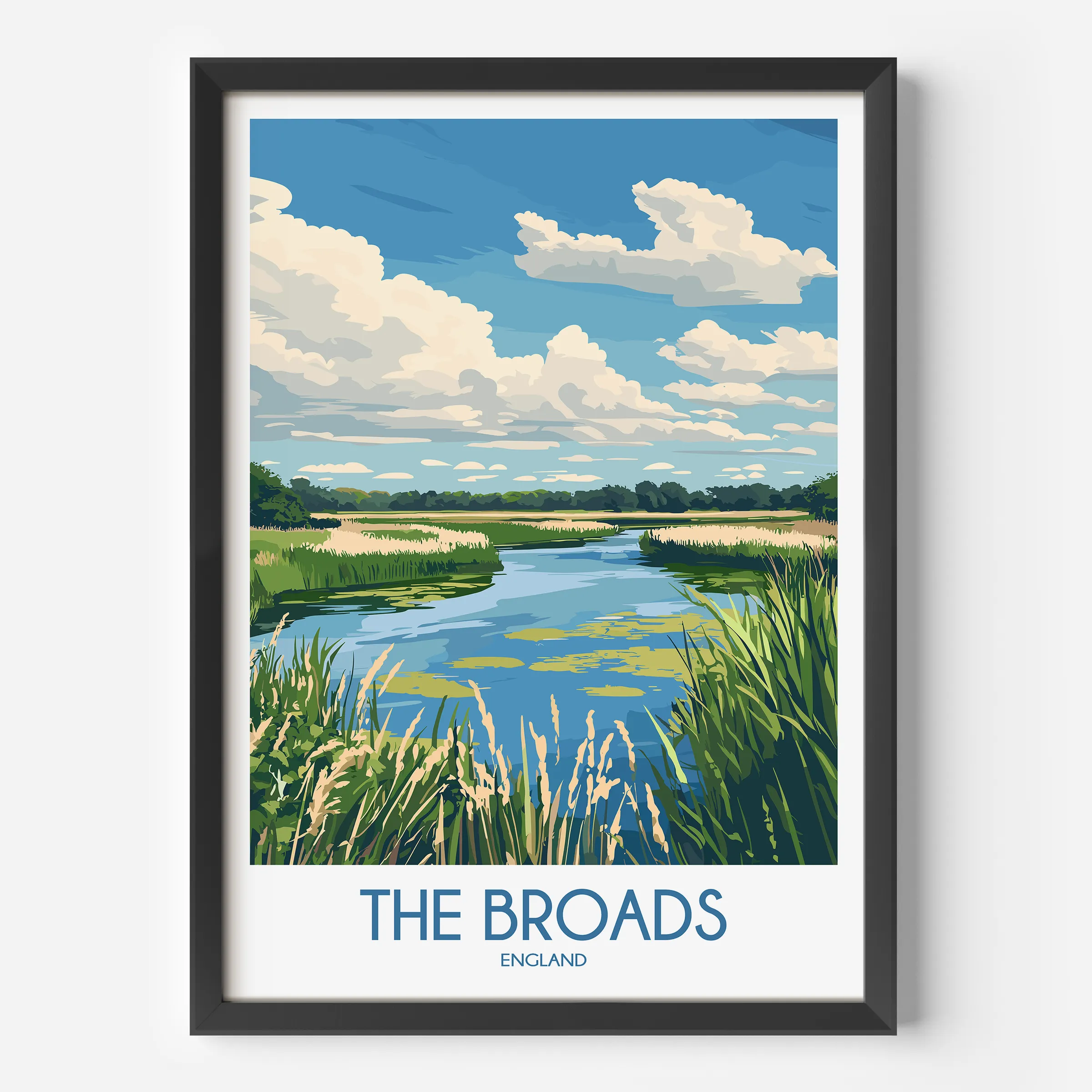 The Broads Souvenir Poster Print