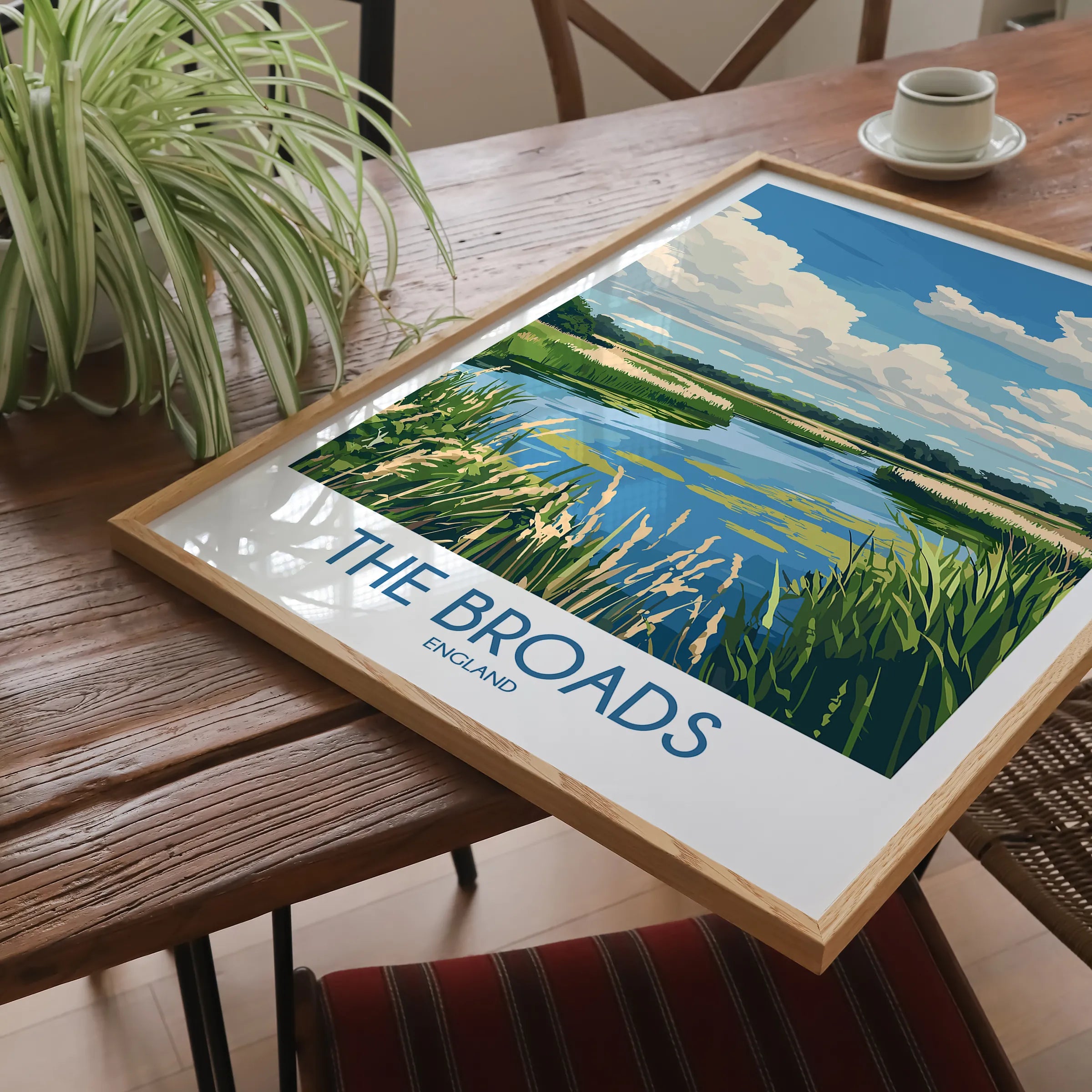 The Broads Vintage Style Print
