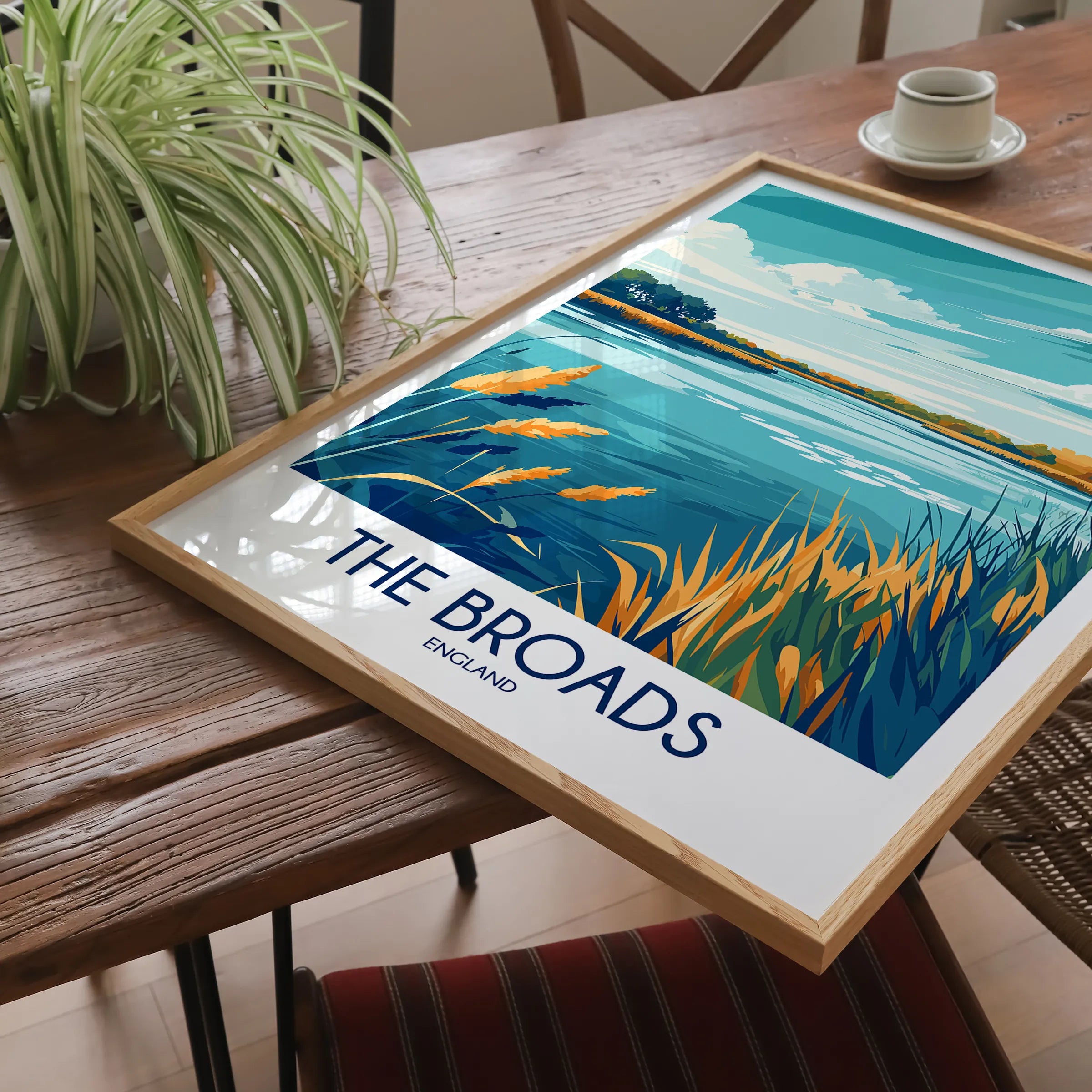 The Broads Vintage Style Print